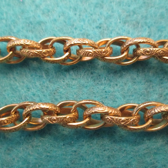 Designer 12kt.gold filled HEAVY 24" Chain>Vintage, For Men or Women - Picture 6 of 7